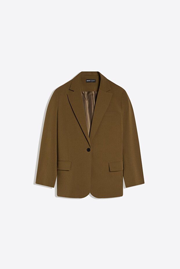 Arka tokalı blazer - 5