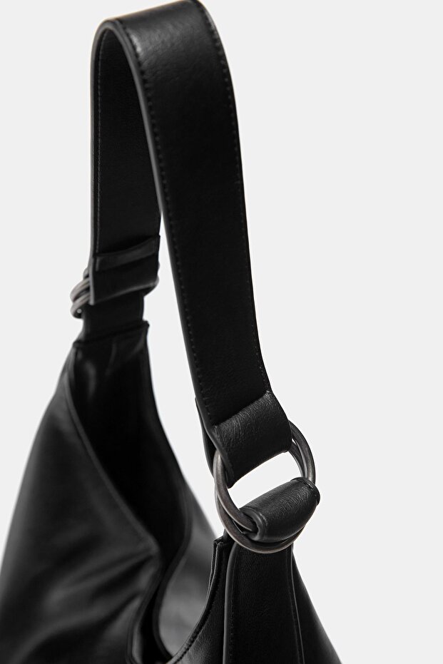 Halkalı shopper çanta - 5