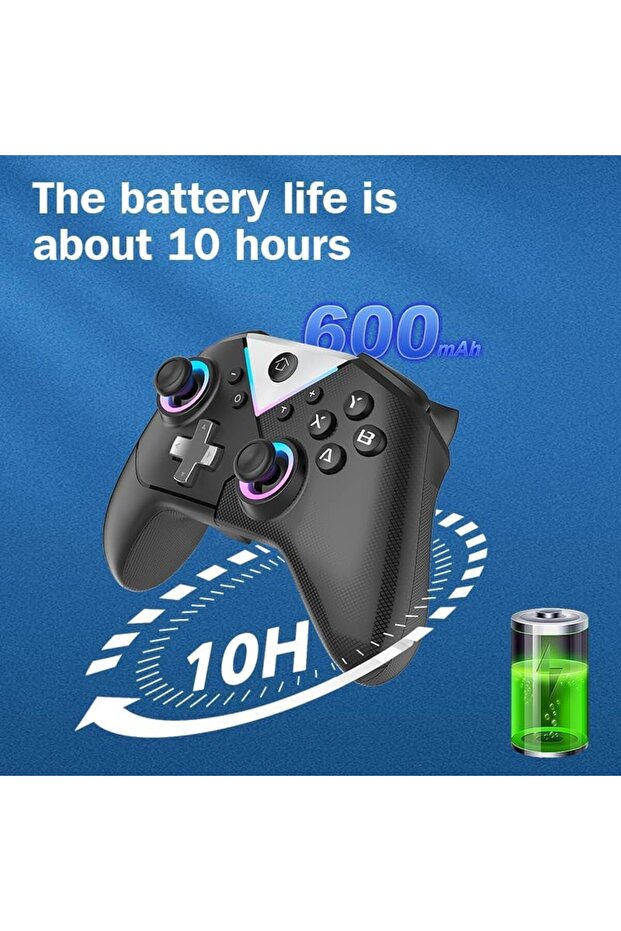 Azonee Wireless Switch Controller for Nitendo Switch/PC/Steam/Android/IOS, Switch Pro Controller Sup - 7