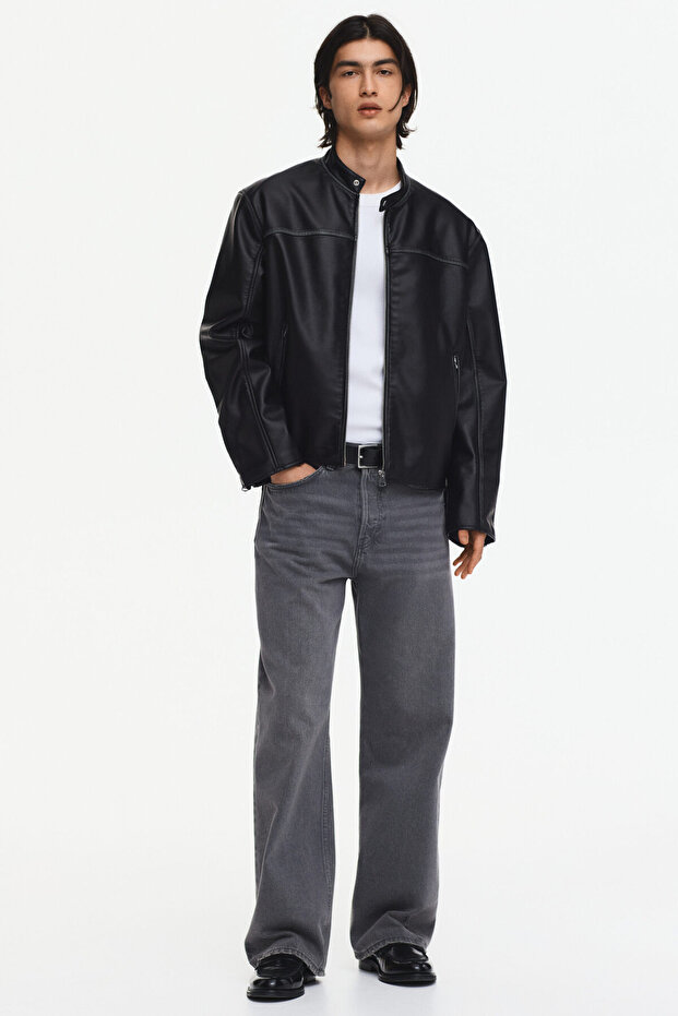 Kaplamalı Racer Ceket - 4