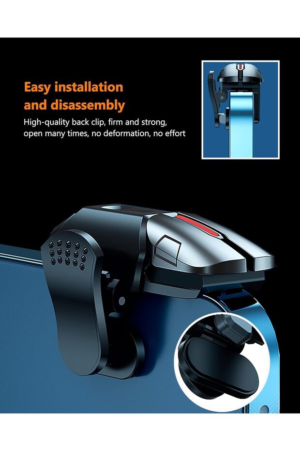 جهاز تحكم احترافي للعبة ببجي موبايل، 4 أزرار، يدعم نظامي التشغيل iOS وAndroid - 6