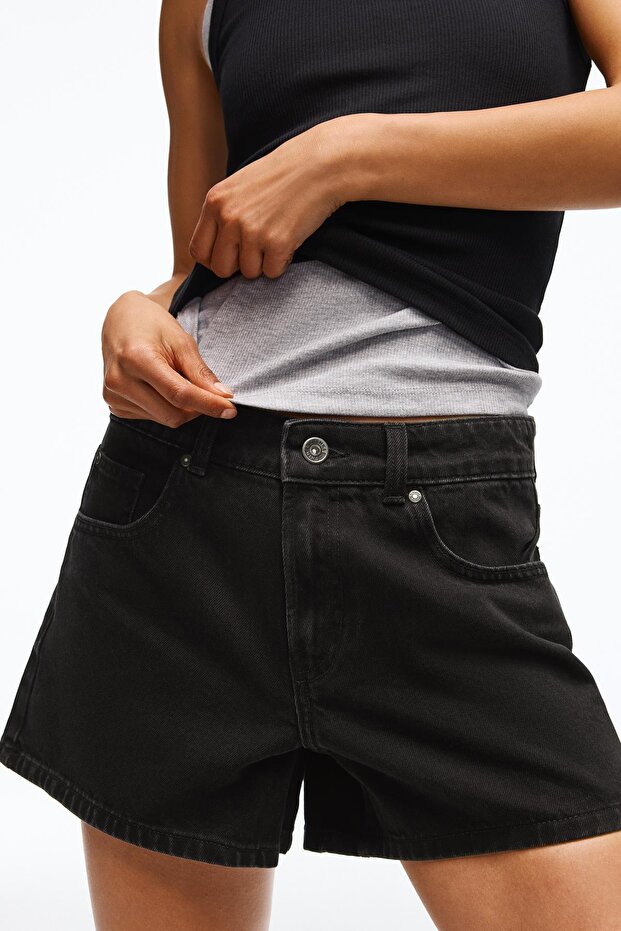 90’lar denim şort - 4