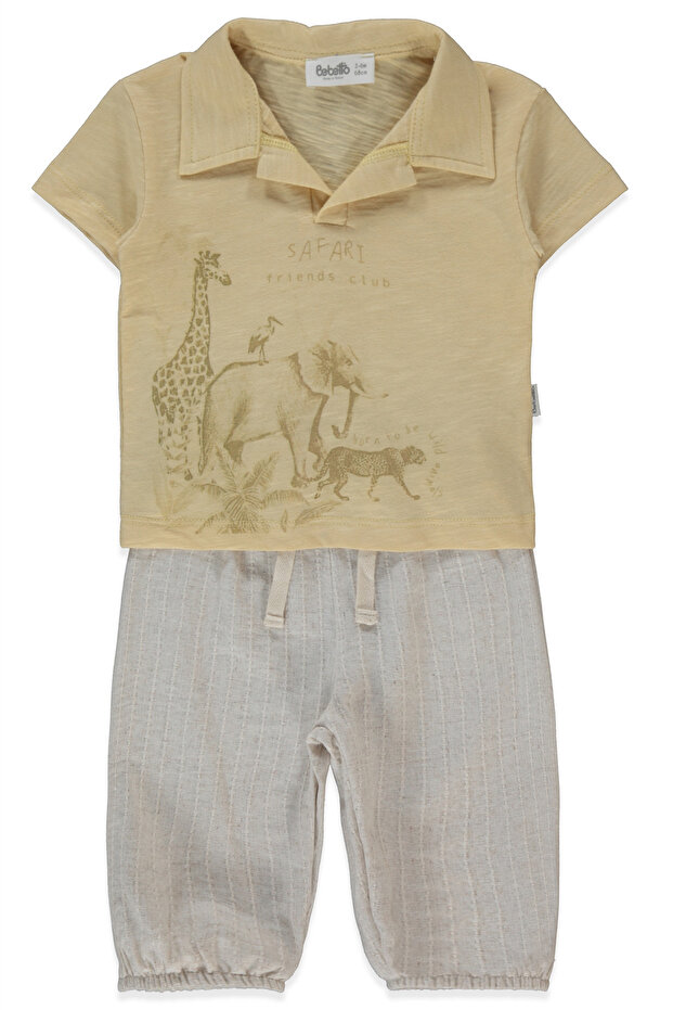 Woven Pants 2-Piece Set (Safari Club) Yellow