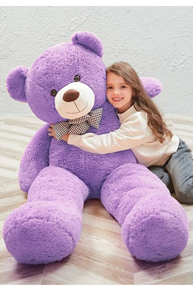 180 cm Plush Bear with Bow Tie, Giant Size, Special Gift for Lover, Birthday Gift for Spouse or Girlfriend