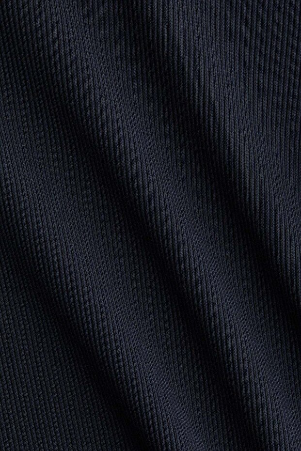 Ribbed silk-blend top - 5