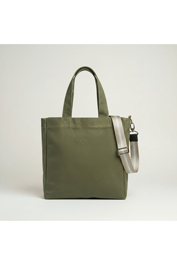 Everyday Large Tote – Haki