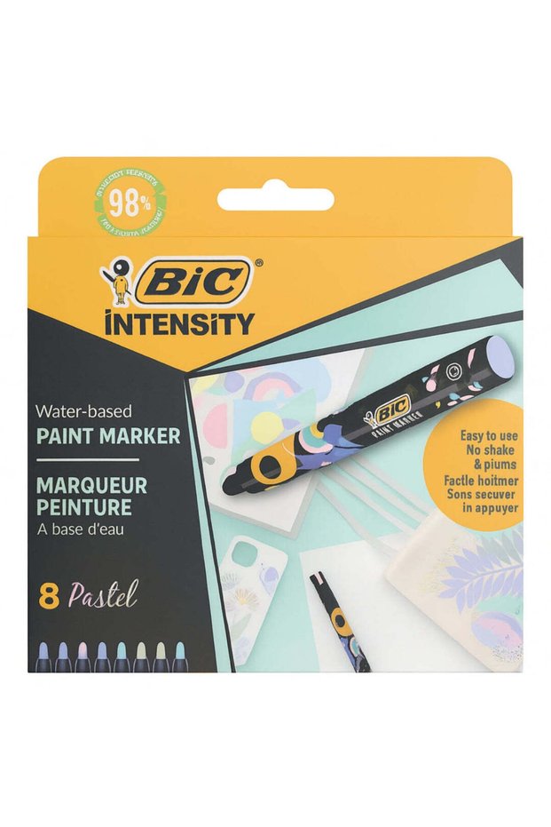 İntensity Paint Marker Pen 8 Colors Pastel Tones 527429