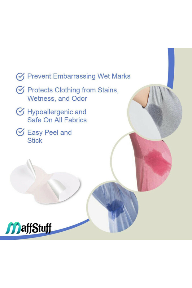 Self-adhesive armpit sweat absorbent set, 60 pcs, MaffStuff® - 4
