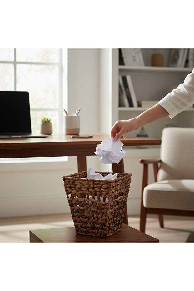 سلة مهملات خوص - 1