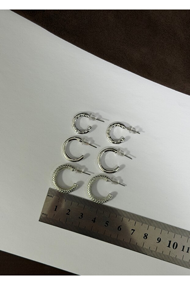 6'LI ÖRME KÜPE SETİ - 4