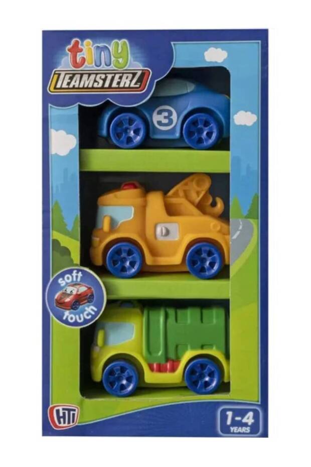 Set 3 Masini Tiny Teamsterz Random Soft - 1