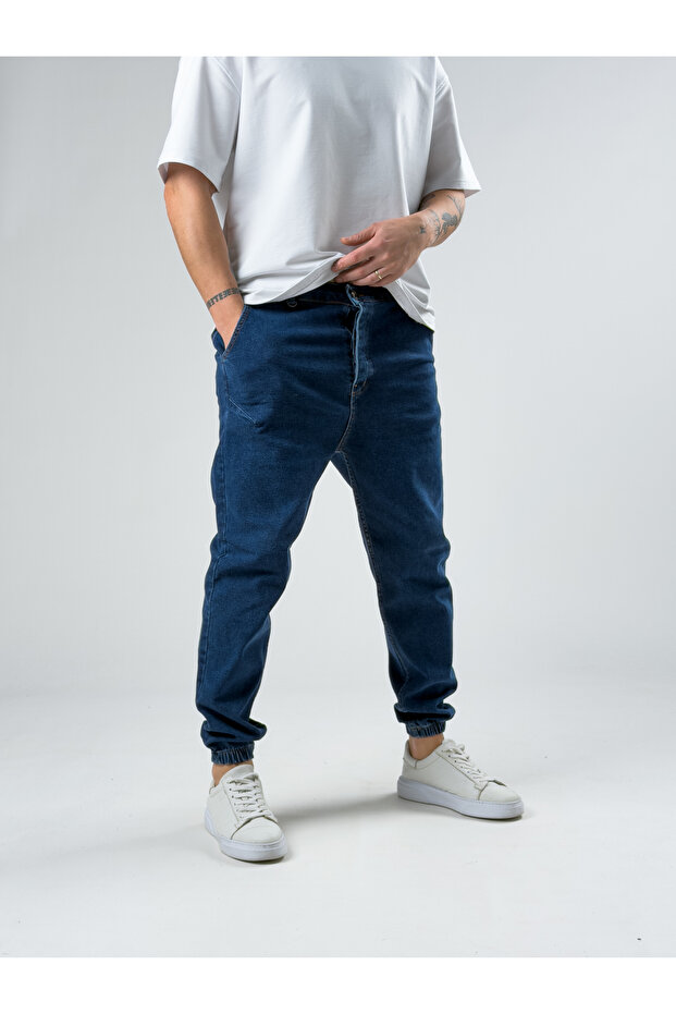 Blue Denim Men's Jogger Pants Coc2886