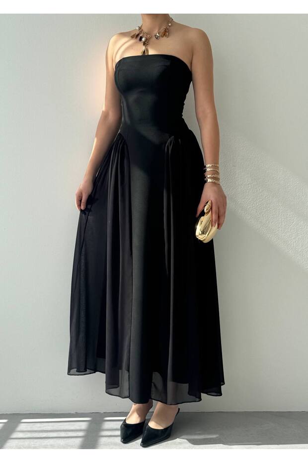 Reny Straplez Elbise - 4