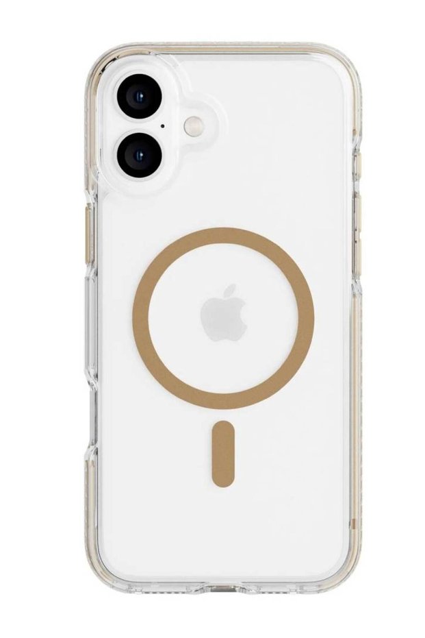 Husă Tech21 Evo Crystal pentru iPhone 16 Plus MagSafe, aurie