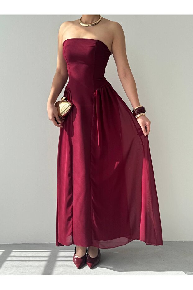 Reny Straplez Elbise - 4