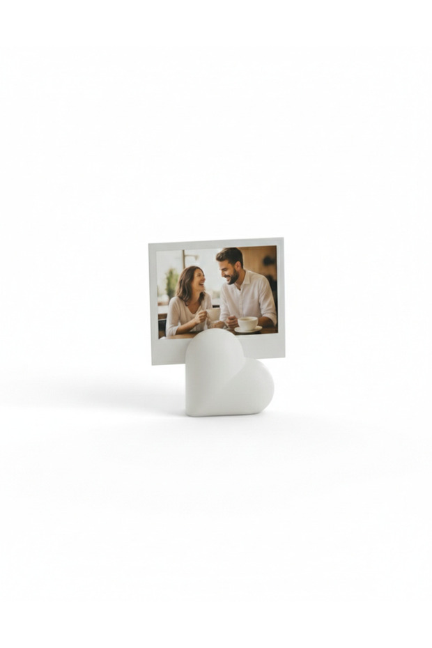 Heart-Shaped Photo Holder Decorative Frame Stand – Romantic Tabletop Photo Stand