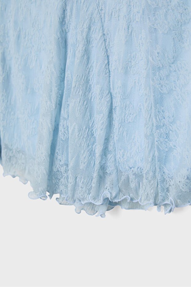 Dantel mini etek - 8