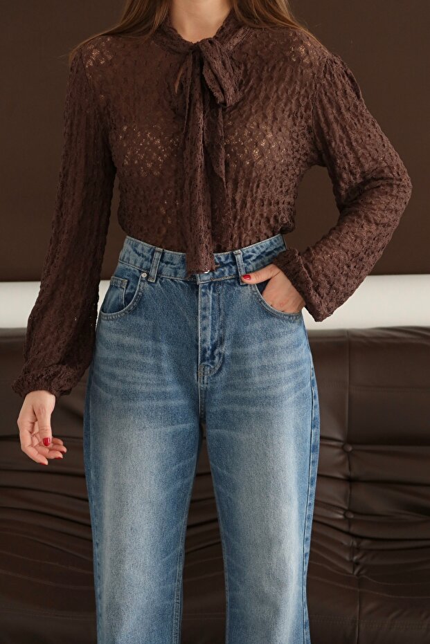 Dantel bluz - 4