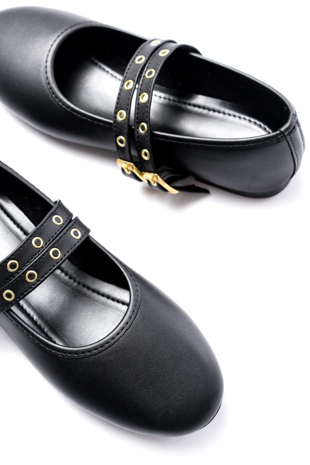 Балернини с черна катарама - 2