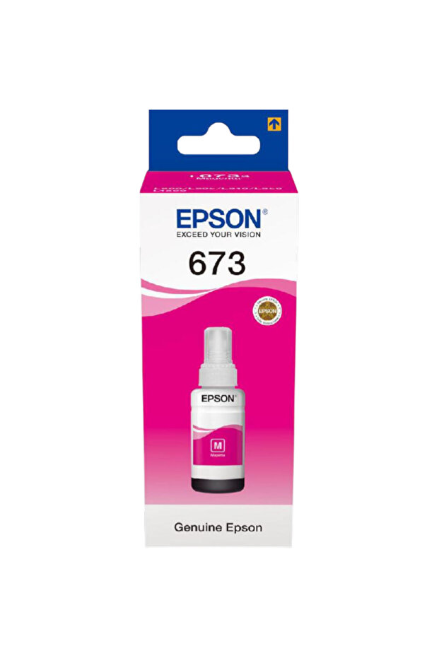 حبر أرجواني (Magenta) أصلي 673 من Epson – عبوة 70 مل