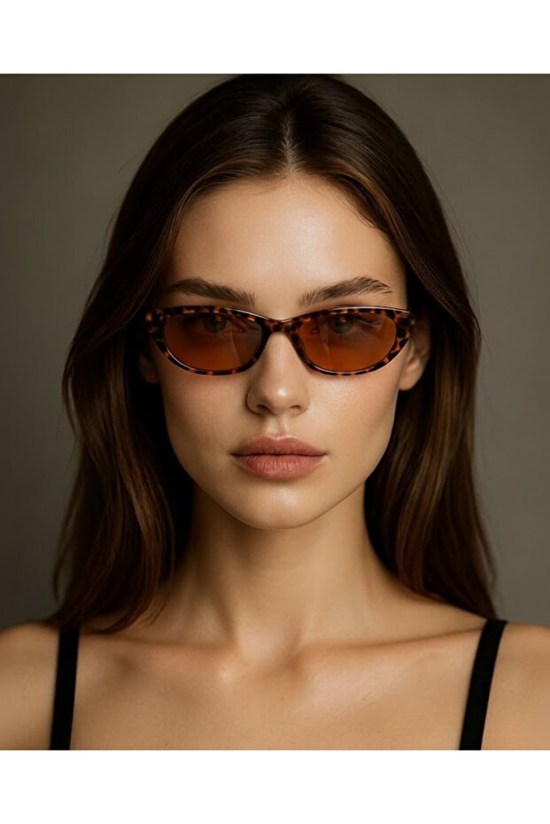 Rusban Leopard Print Brown Cateye Women's Sunglasses | Uv400 Protection and 50 Restraints