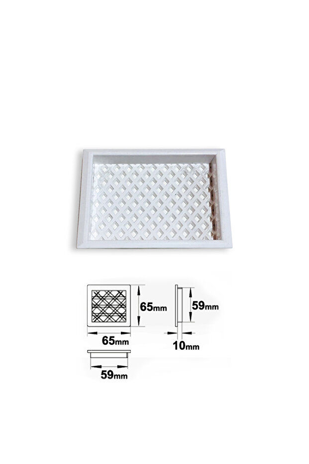 Plastic Grille Square White