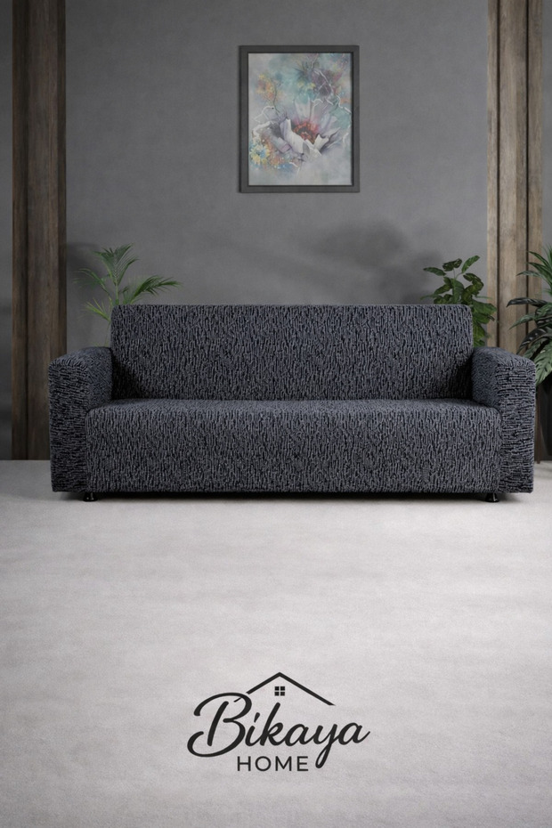 Altınkoza Maxi Style Stretch Sofa Cover Set (3+3+1+1) | Flexible Lycra Fabric | Fully Mold-Fit Compatible