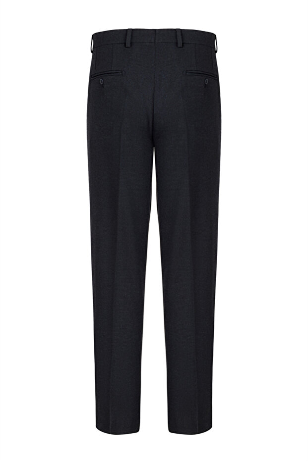 Lacivert Regular Klasik Pantolon - 4