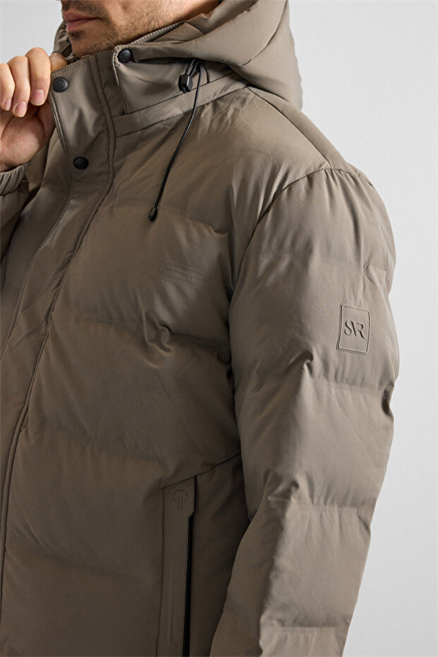 Haki Slim Cepsiz Mont - 5