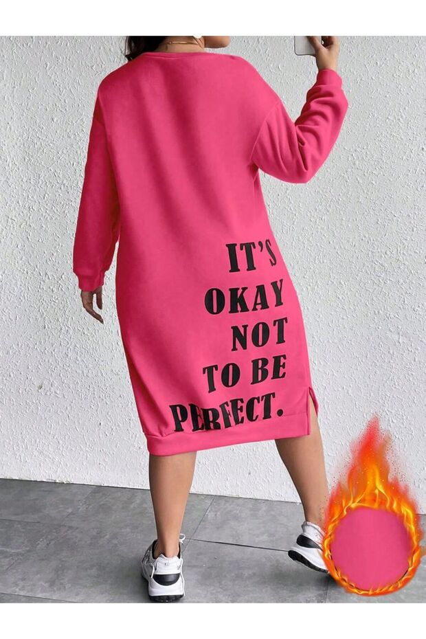It's Okay Printed Dress 100% Cotton Comfortable Fabric with Slits