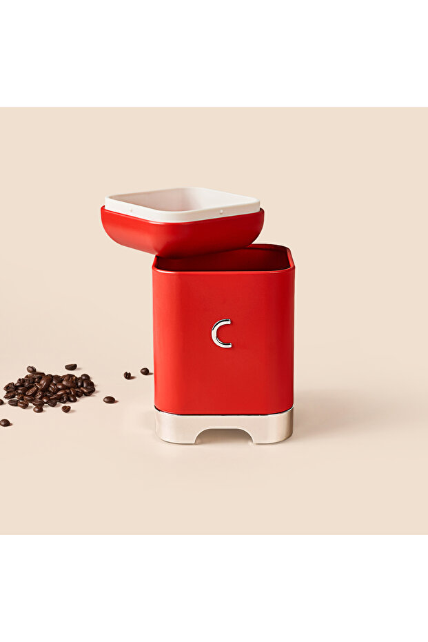 طقم صناديق مجلفنة 3 قطع - أحمر - 2 لتر - 3