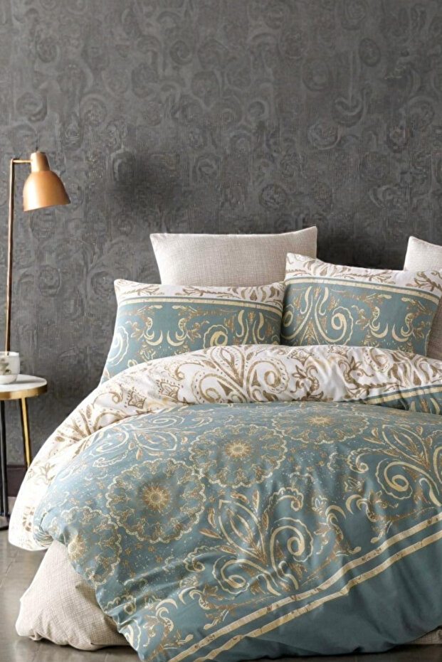 DOUBLE DUVET COVER SET WITH ELASTY SHEET