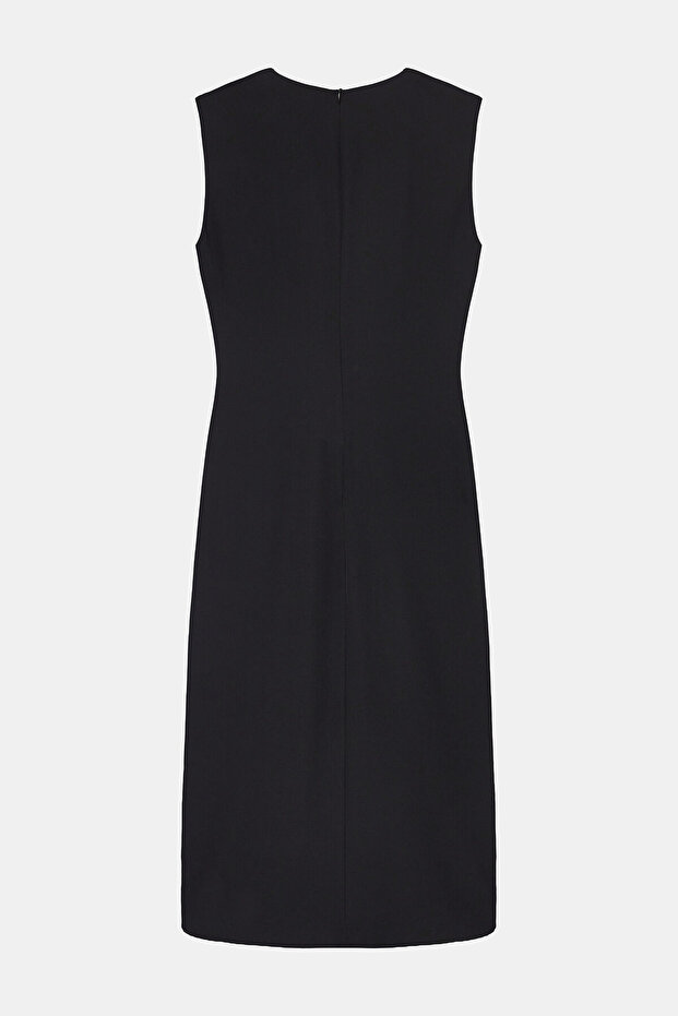 SİYAH MİDİ ELBİSE - 2