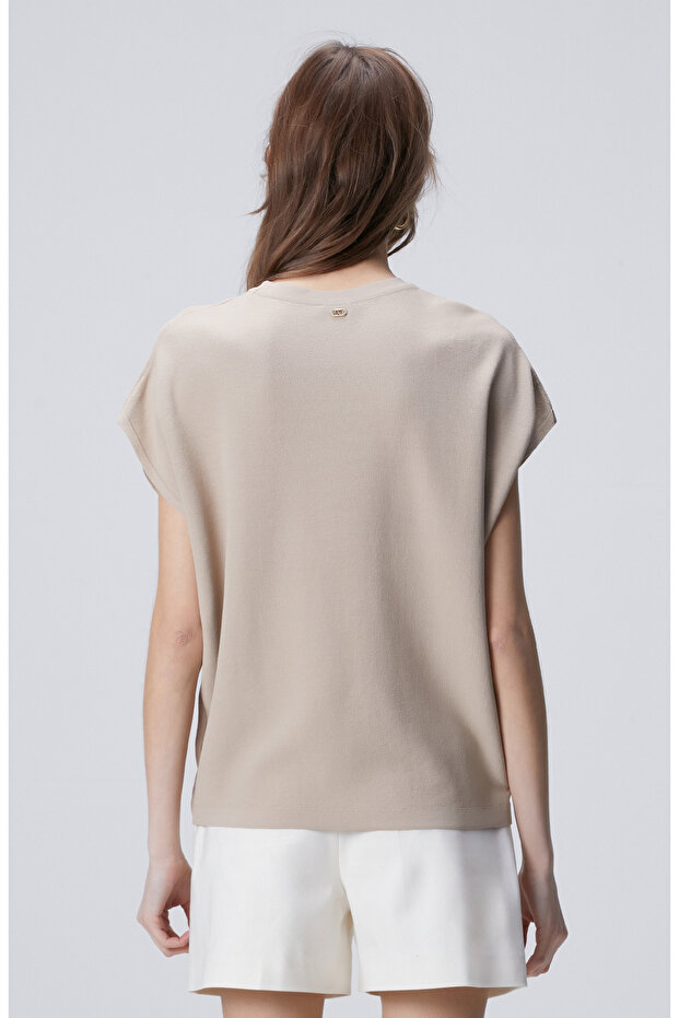 Vizon Kısa Kol Kazak - 5