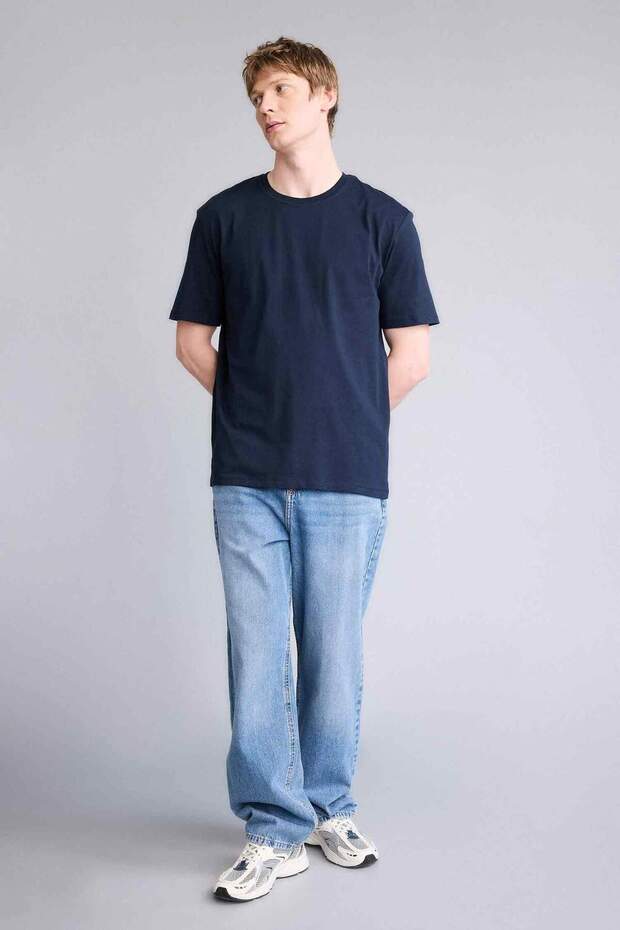 %100 Pamuk Basic Tişört V7699AZ26SP - 2