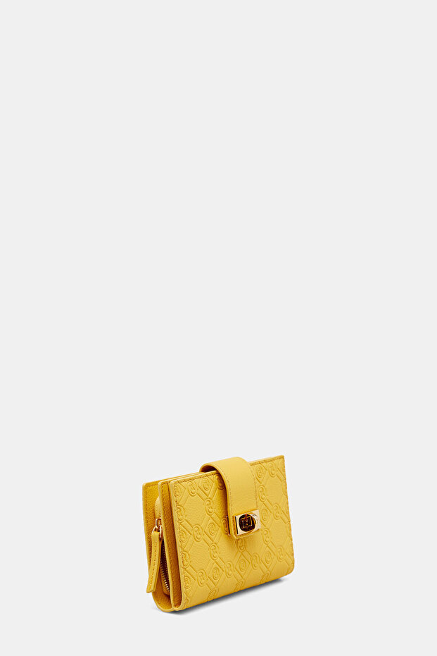 SARI MONOGRAM DERİ CÜZDAN - 2