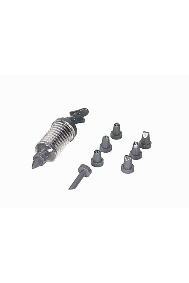 Mythos 7-Piece Pastry Nozzle Set with Reusable Piping Bag