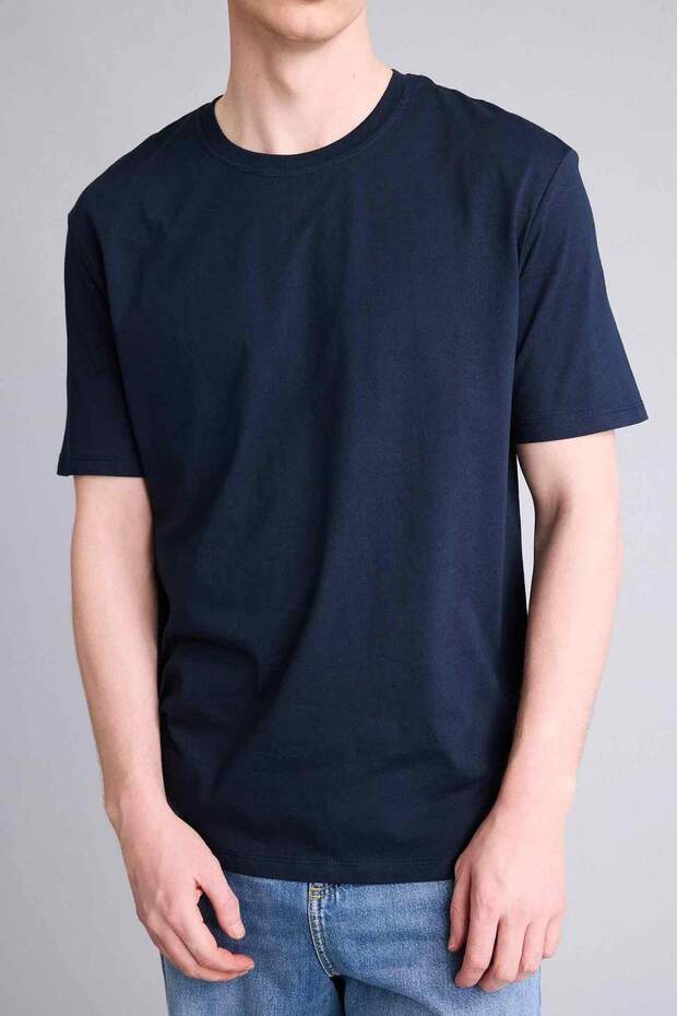 %100 Pamuk Basic Tişört V7699AZ26SP - 4