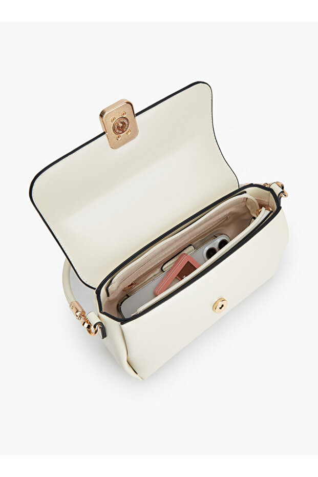 حقيبة كروس صلبة مع حزام قابل للفصل - 7