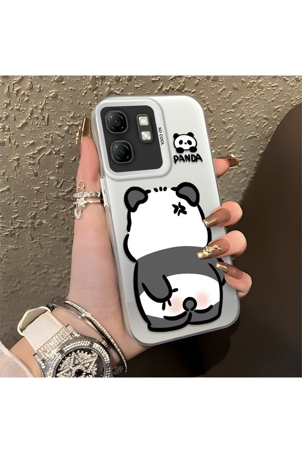 Infinix Smart 9 Compatible Stylish and Luxurious Panda Pattern