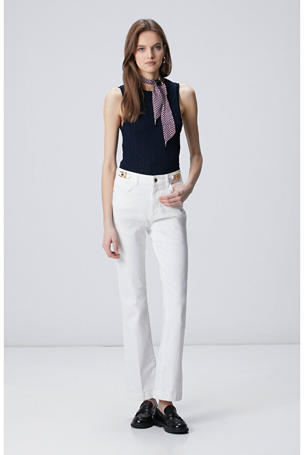 Lacivert Basic Triko Kazak - 3