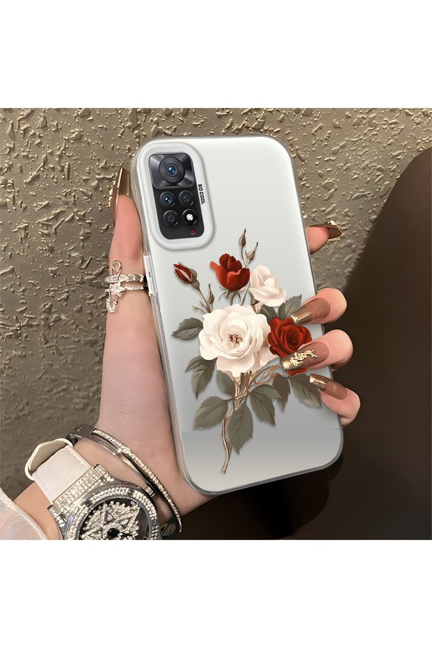 Redmi Note 11 Pro Compatible Luxury Rose Pattern High Quality Phone Case