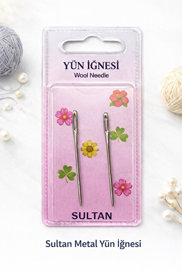 Metal Yün İğnesi 2 li Set