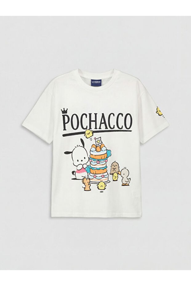Selections I Zero Roba Collar Pochacco Printed Girl's T-Shirt from Freezen Store