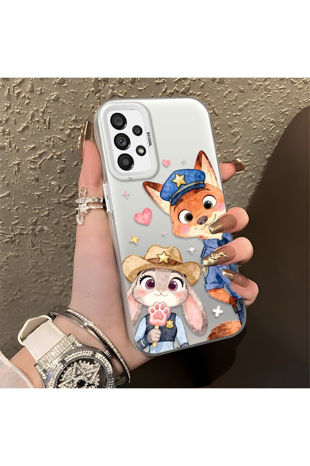 Samsung Galaxy A73 Compatible Luxury and Stylish Cartoon Pattern High Quality Phone Case