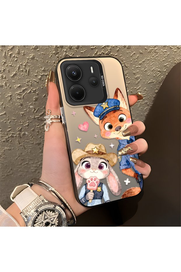 Luxury and Stylish Cartoon Pattern, High-Quality Phone Case Compatible with Redmi Note 14 4g