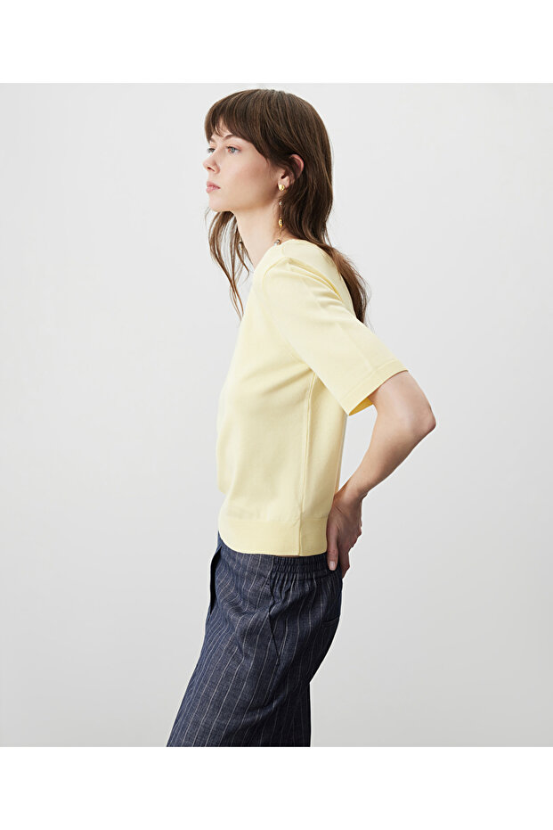 Bisiklet yaka basic triko - 5