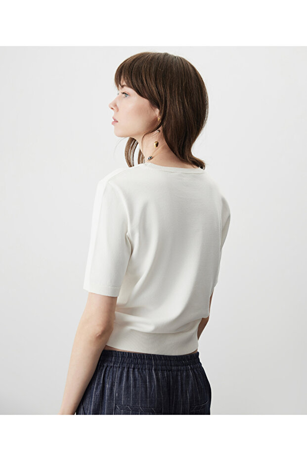 Bisiklet yaka basic triko - 7