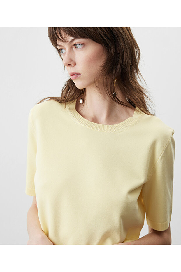 Bisiklet yaka basic triko - 1