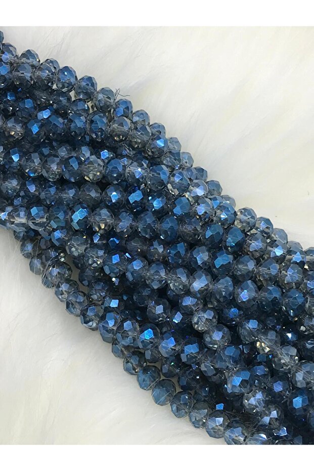 8 mm Indigo Crystal 10 Strands (Used in Making Accessories and Bags)